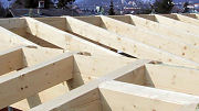 roof system with dovetail mortise and tenon connections