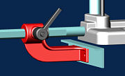 clamp detail of SwissPRO chain mortiser