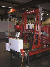 Cockpit of Alpina portable sawmill