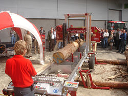 Montana sawmill being shown at trade fair