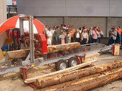 Montana sawmill demonstration at trade fair